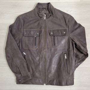 Michael Kors Insulated Leather Jacket, Men's Size Medium